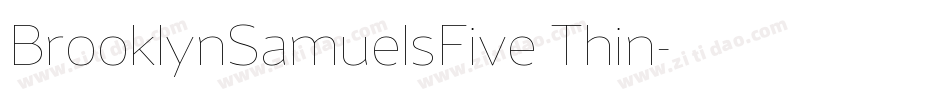 BrooklynSamuelsFive Thin字体转换